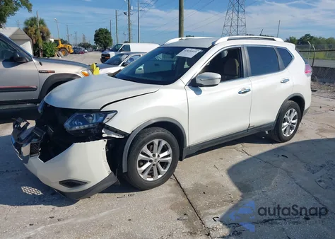 2015 Nissan Rogue Sv z USA, uszkodzony, nr VIN KNMAT2MT9FP559834